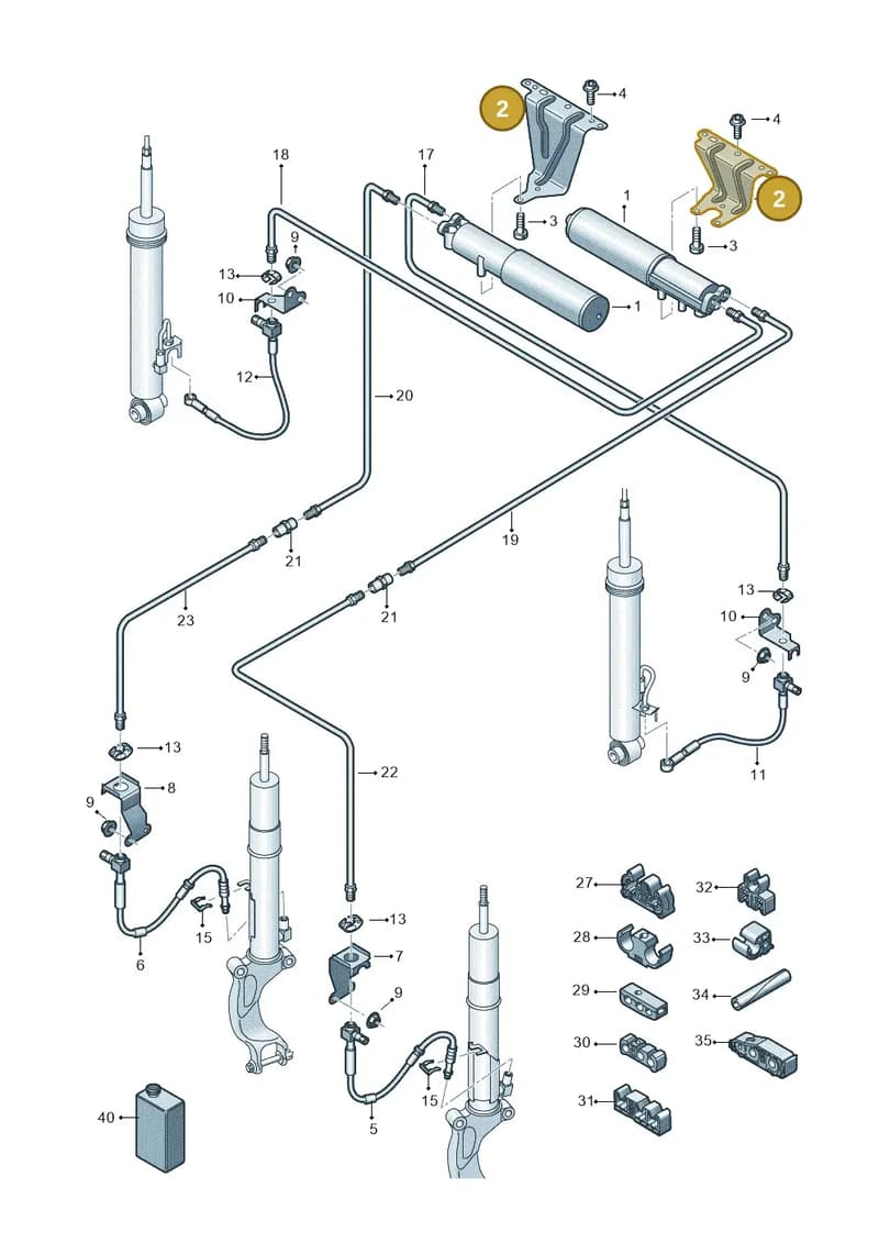 8W0616839 — Audi RS4 Avant (2017-2025) diagram 847616300, position 2