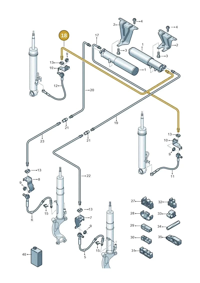 8W0616862J — Audi RS4 Avant (2017-2025) diagram 847616300, position 18
