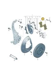 8W0698151BA Audi 1 Set of Brake Pads for Disk Brake