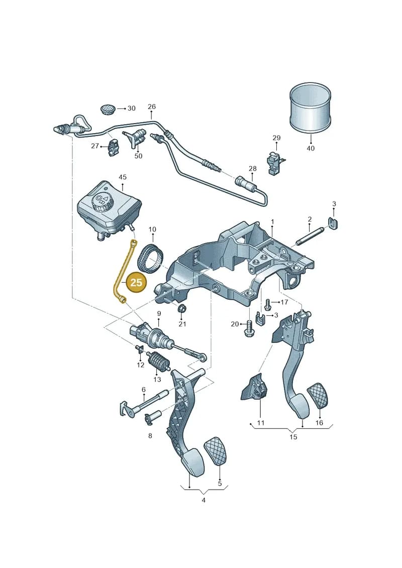 8W0721453 — Audi A5 Sportback (2016-2025) diagram 849721250, position 25