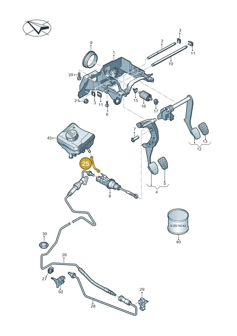 8W0721453 — Audi A5 Sportback (2016-2025) diagram 849721300, position 25