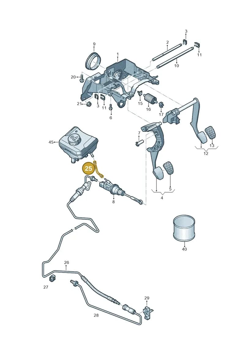 8W0721453 — Audi Q5 (2016-2025) diagram 896721300, position 25