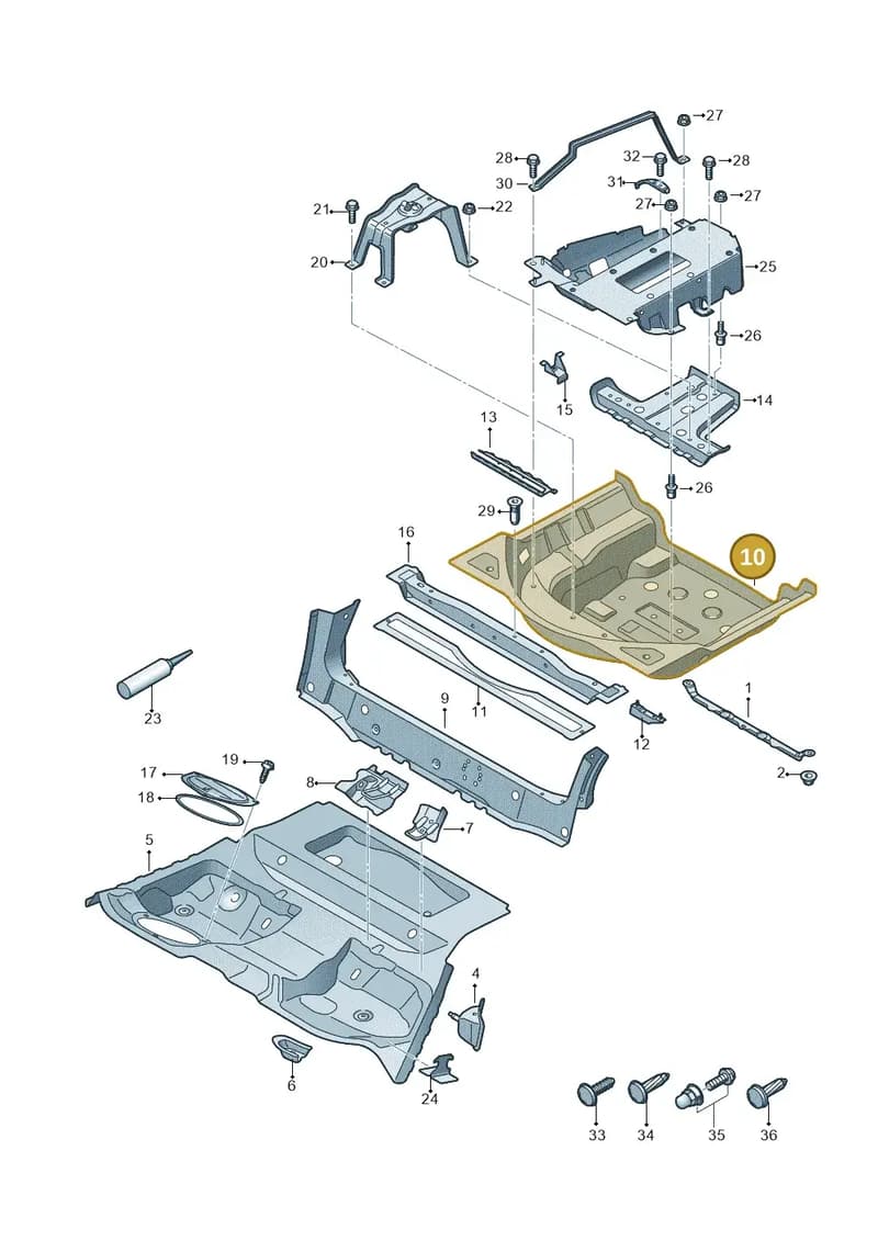 8W0802088C — Audi A4 (2015-2025) diagram 849803500, position 10