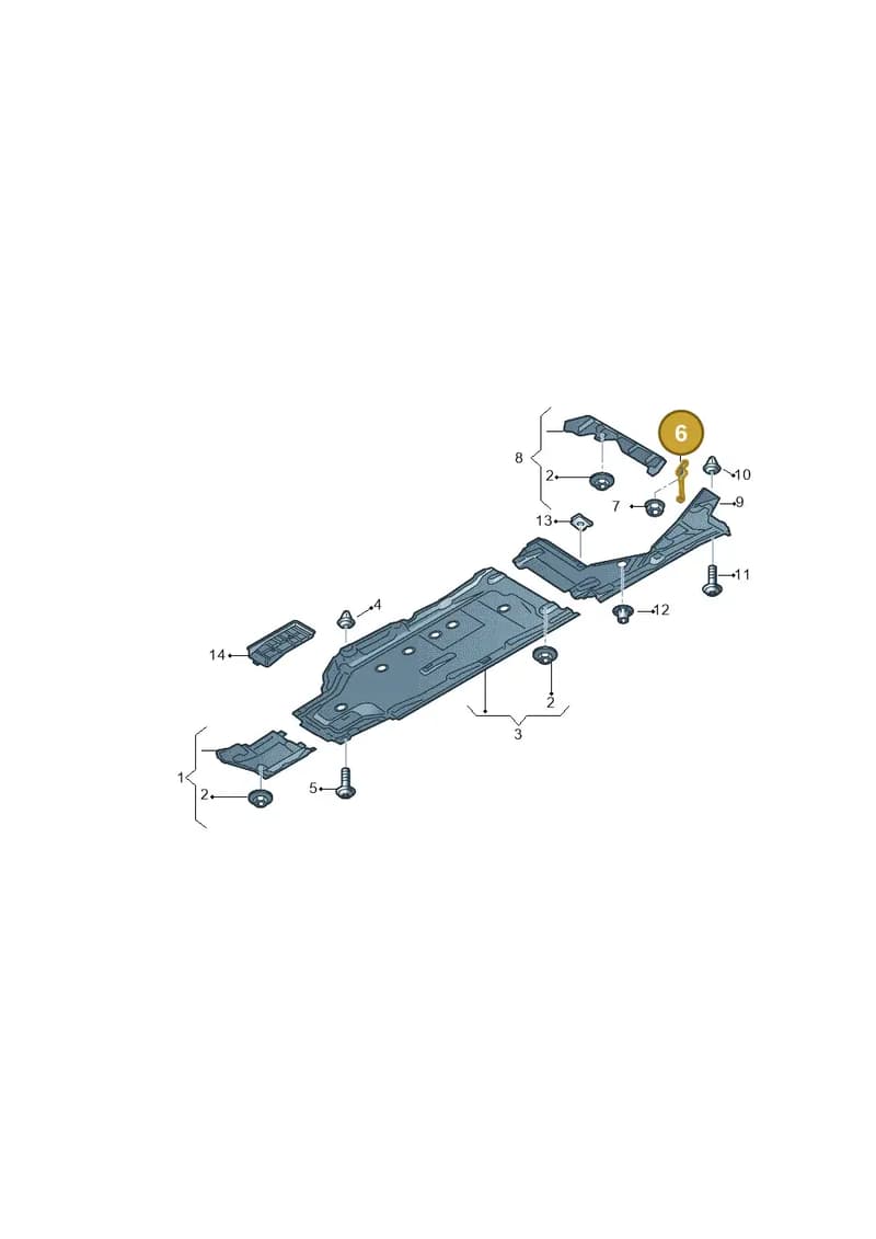 8W0802419 — Audi RS4 Avant (2017-2025) diagram 438825000, position 6