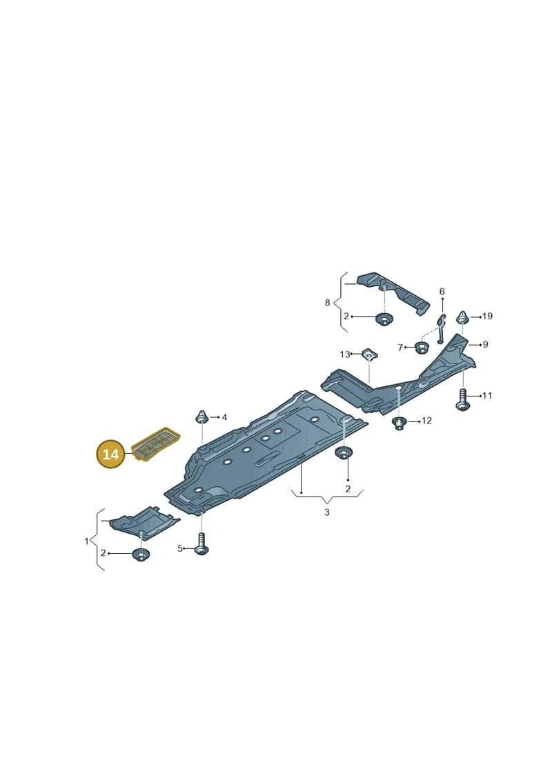 8W0804648 — Audi RS5 Sportback (2017-2025) diagram 847825000, position 14