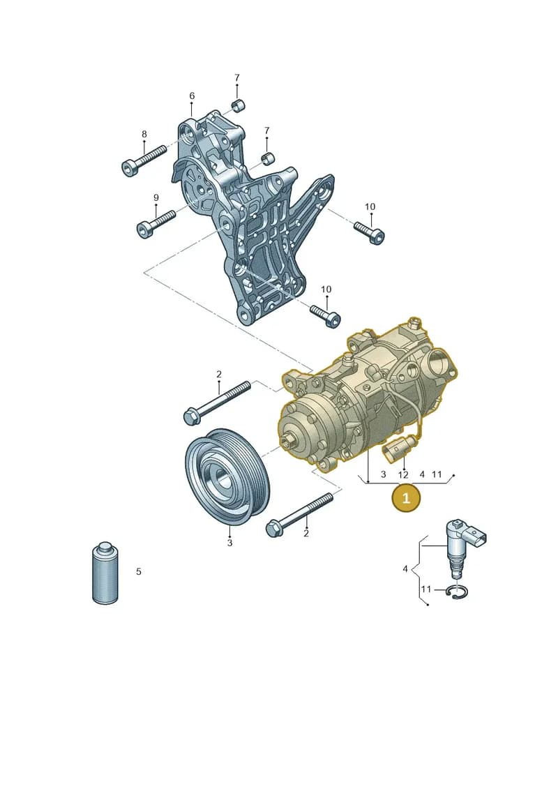 8W0816803T — Audi A6 (2018-2025) diagram 847260000, position 1