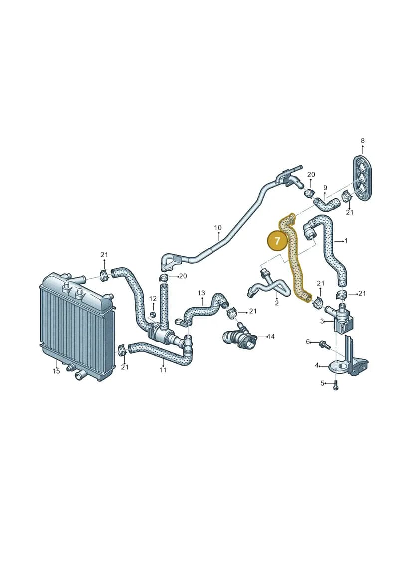 8W0819337D — Audi RS4 Avant (2017-2025) diagram 847121120, position 7