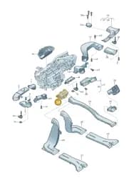 8W0819513 Audi Air Guide