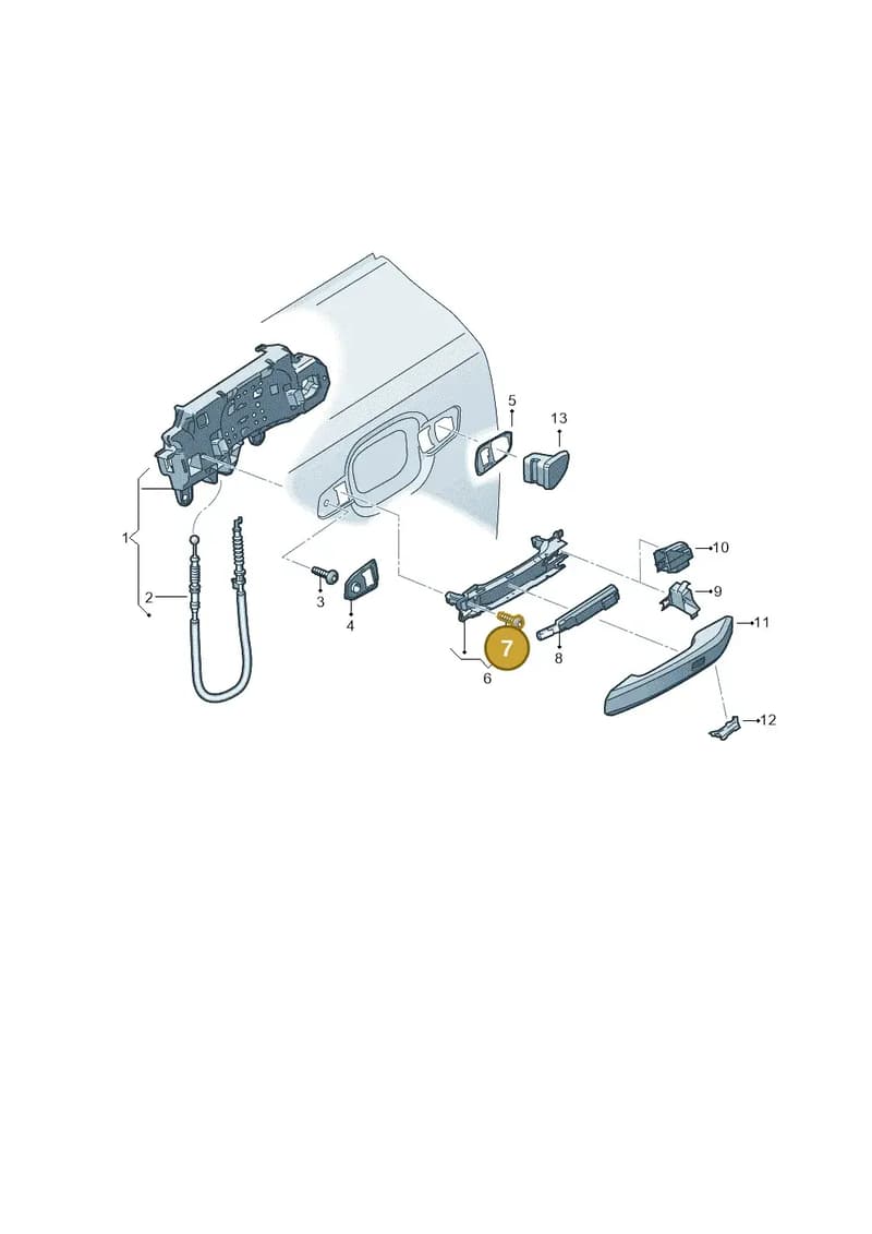 8W0837237 — Audi RS4 Avant (2017-2025) diagram 896839000, position 7