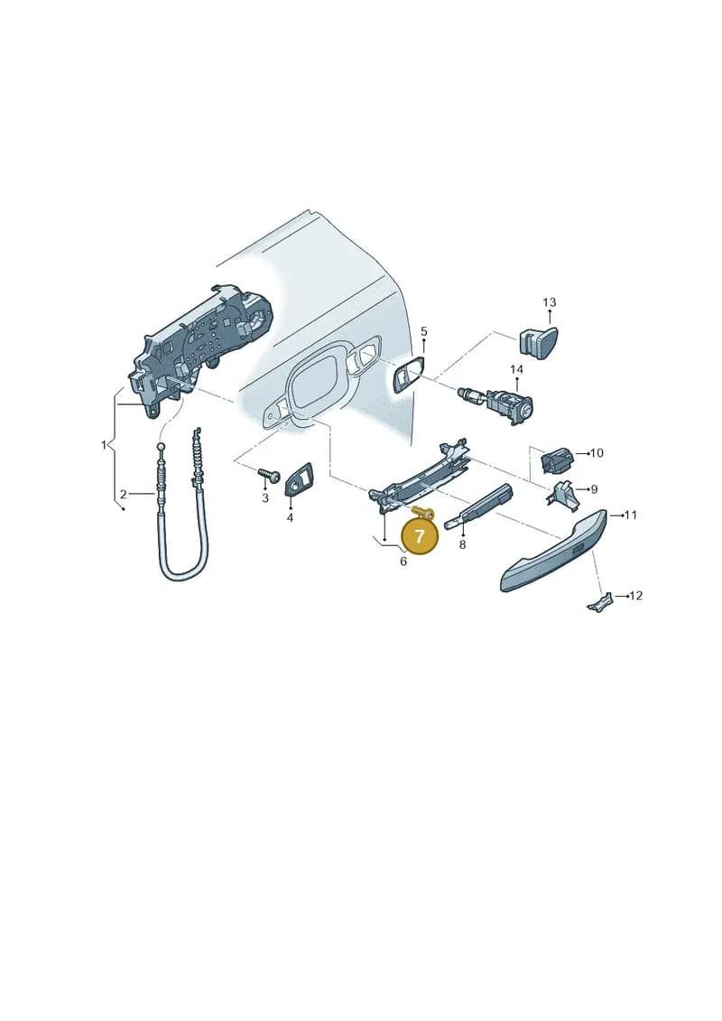 8W0837237 — Audi RS4 Avant (2017-2025) diagram 896837000, position 7
