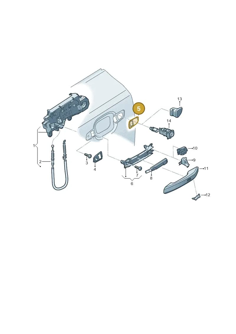 8W0837278 — Audi RS4 Avant (2017-2025) diagram 896837000, position 5