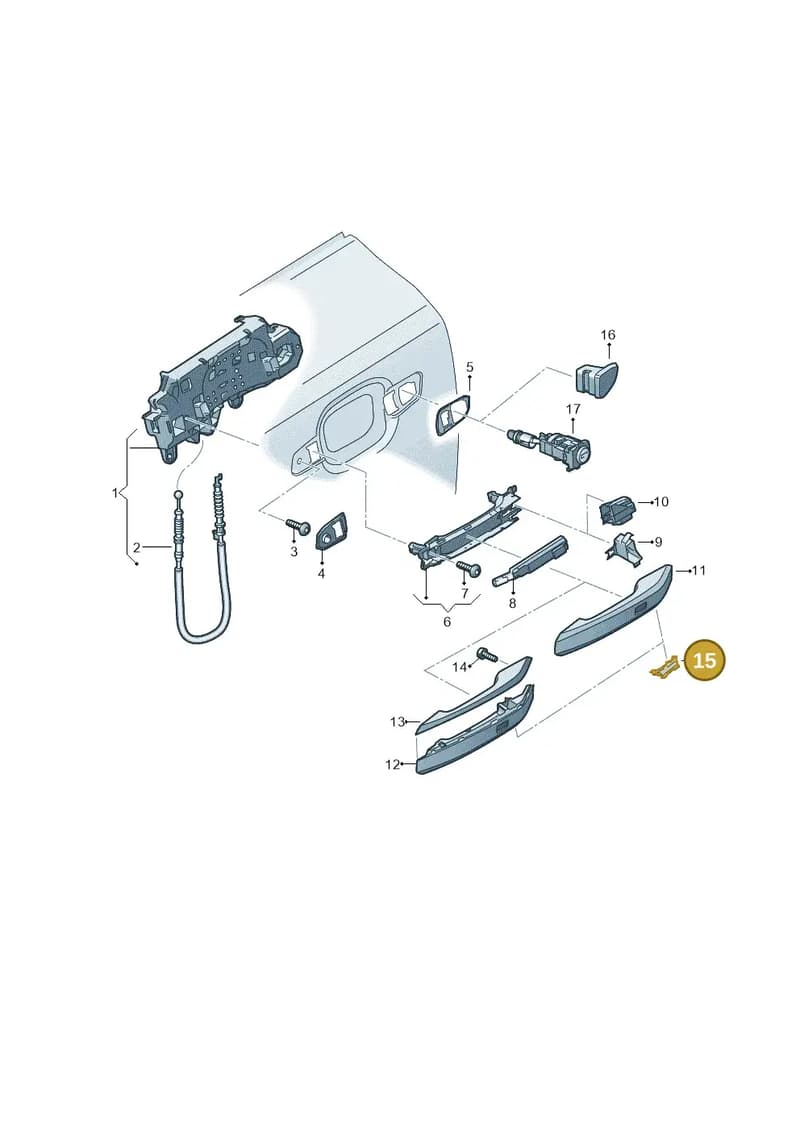 8W0837878 — Audi A5 Sportback (2016-2025) diagram 849837000, position 15