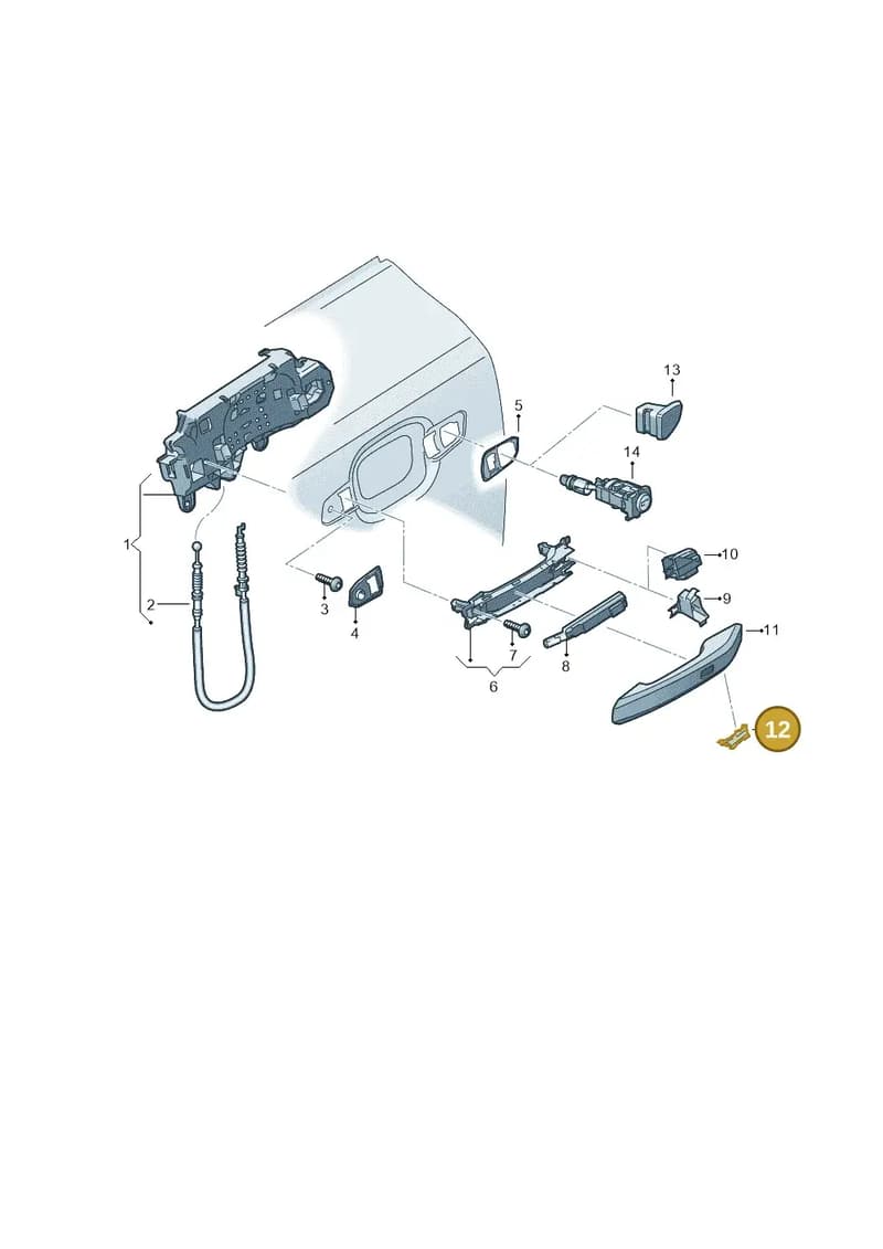 8W0837878 — Audi RS4 Avant (2017-2025) diagram 896837000, position 12