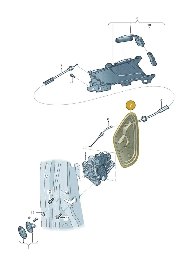 8W0839915 — Audi RS4 Avant (2017-2025) diagram 849839300, position 7