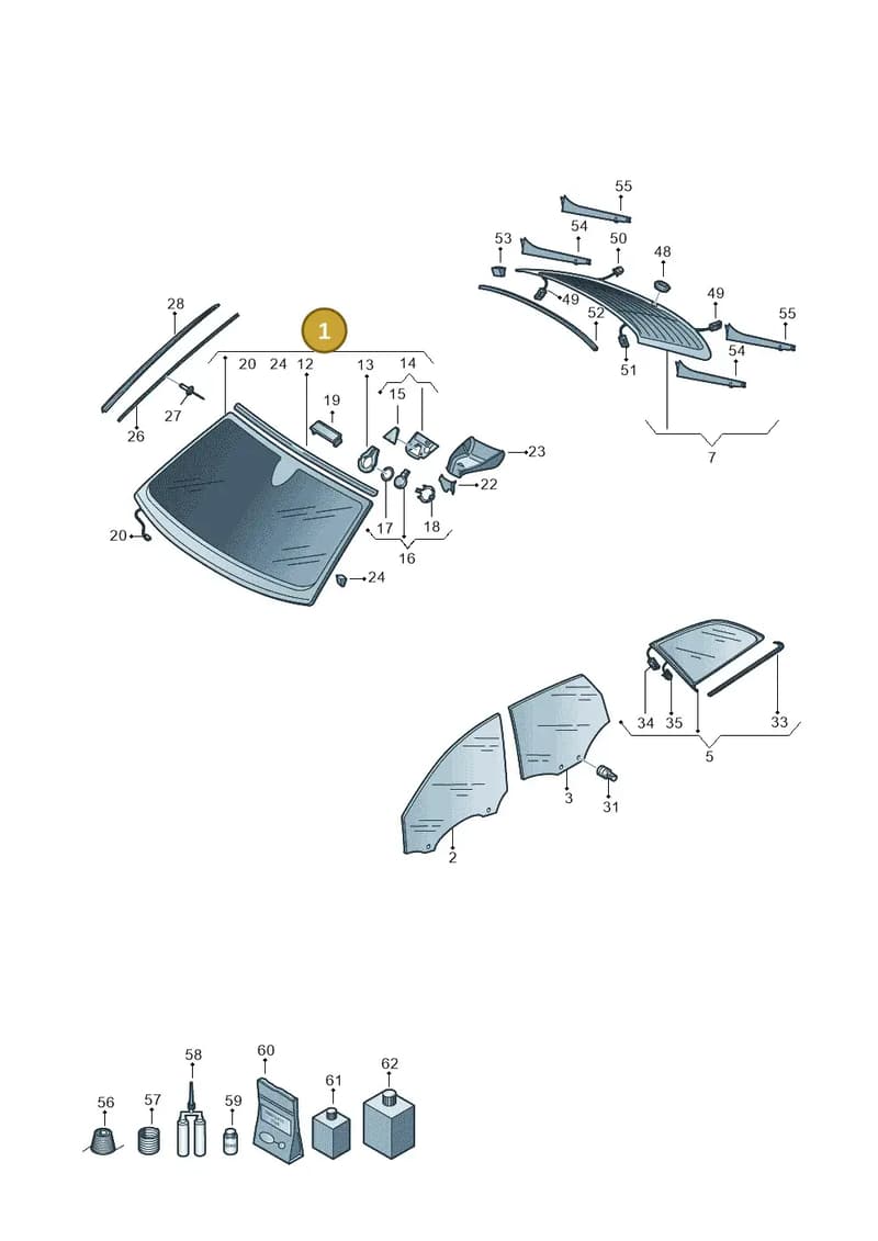 8W0845099AGNVB — Audi RS4 Avant (2017-2025) diagram 438845000, position 1
