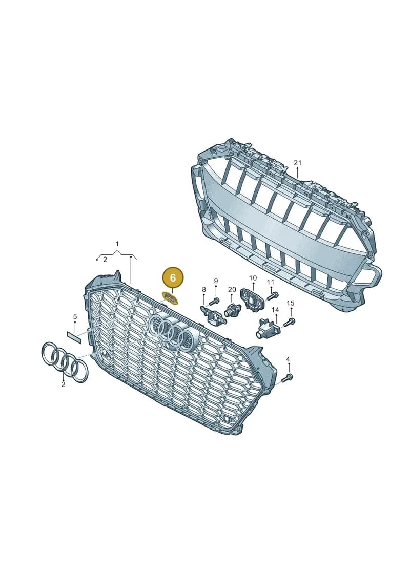 8W0853755 — Audi RS4 Avant (2017-2025) diagram 438853040, position 6