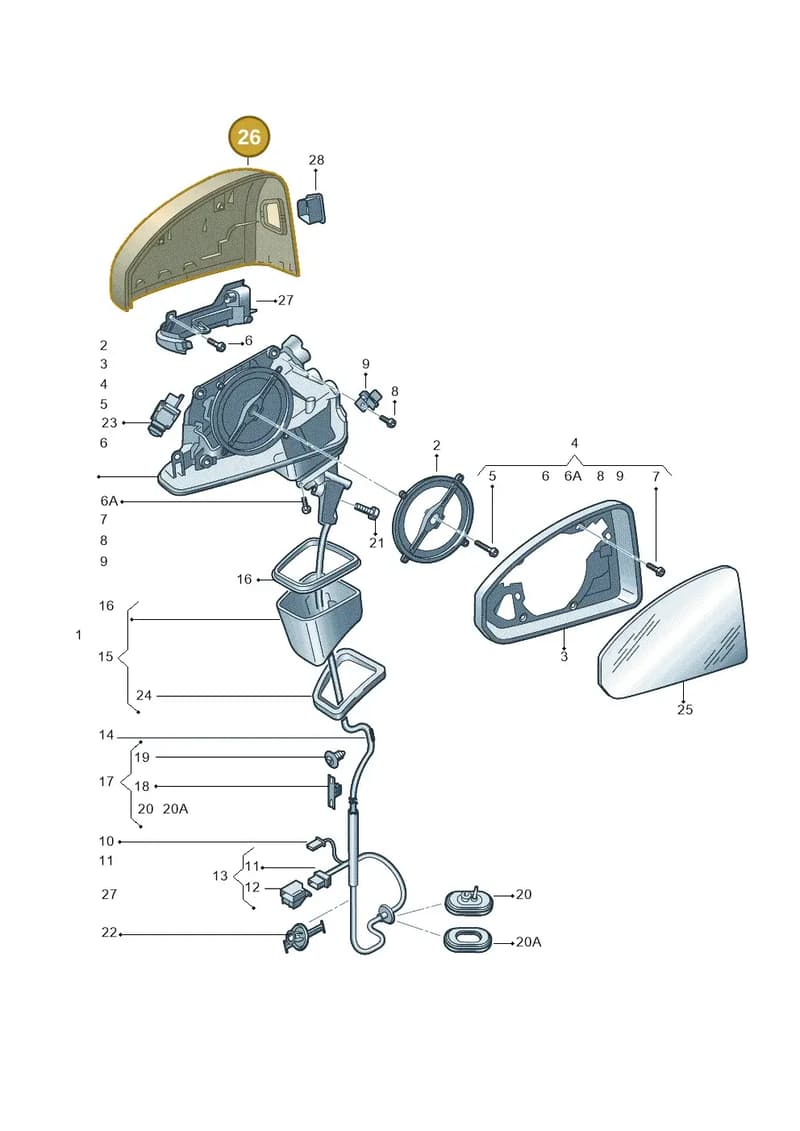 8W0857527F1L1 — Audi RS4 Avant (2017-2025) diagram 849857400, position 26