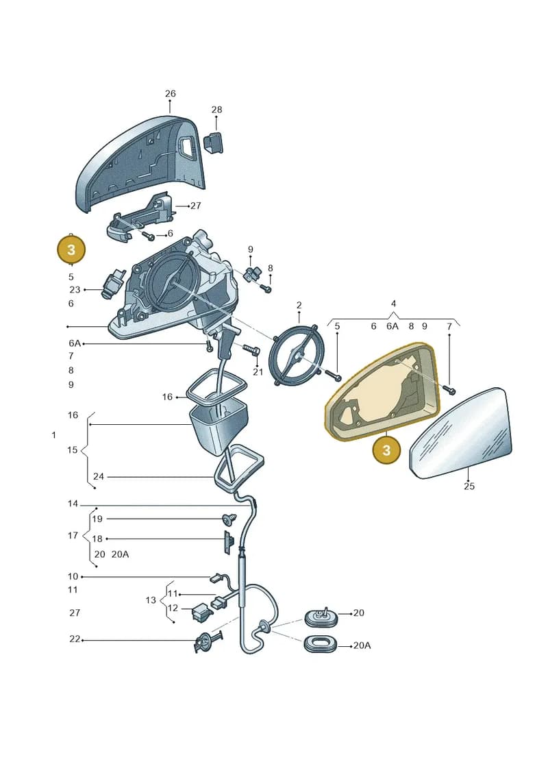 8W0857536L — Audi RS4 Avant (2017-2025) diagram 849857400, position 3