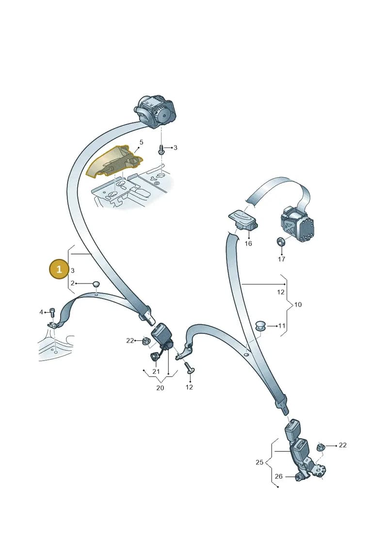 8W0857806BGLE — Audi RS4 Avant (2017-) diagram 438857700, position 1
