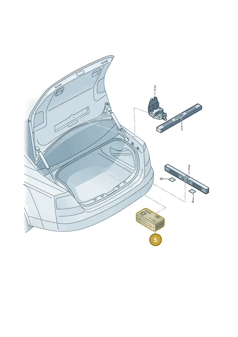 8W0860282F — Audi A5 Cabriolet (2016-2025) diagram 759860000, position 5