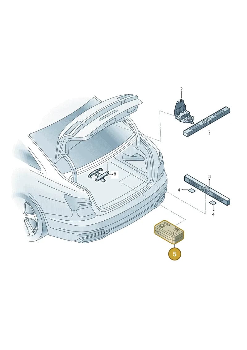 8W0860282G — Audi A6 (2018-2025) diagram 430860000, position 5