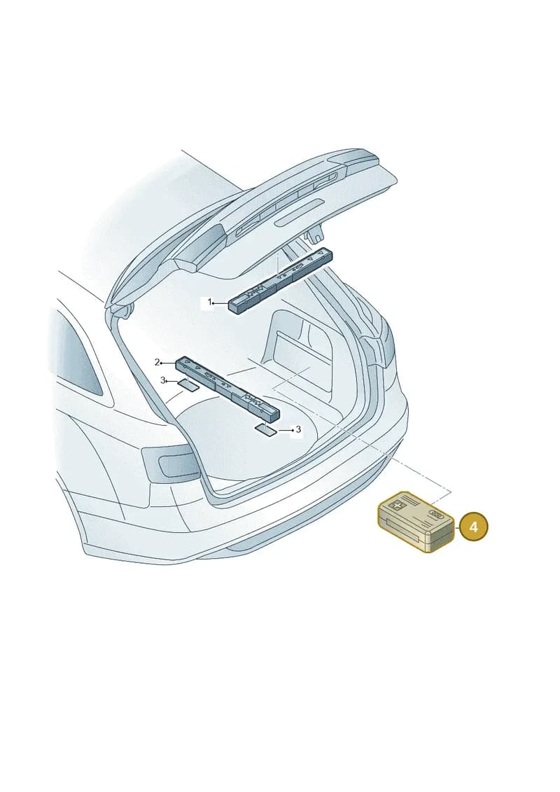 8W0860282G — Audi RS6 Avant (2019-2025) diagram 758860050, position 4