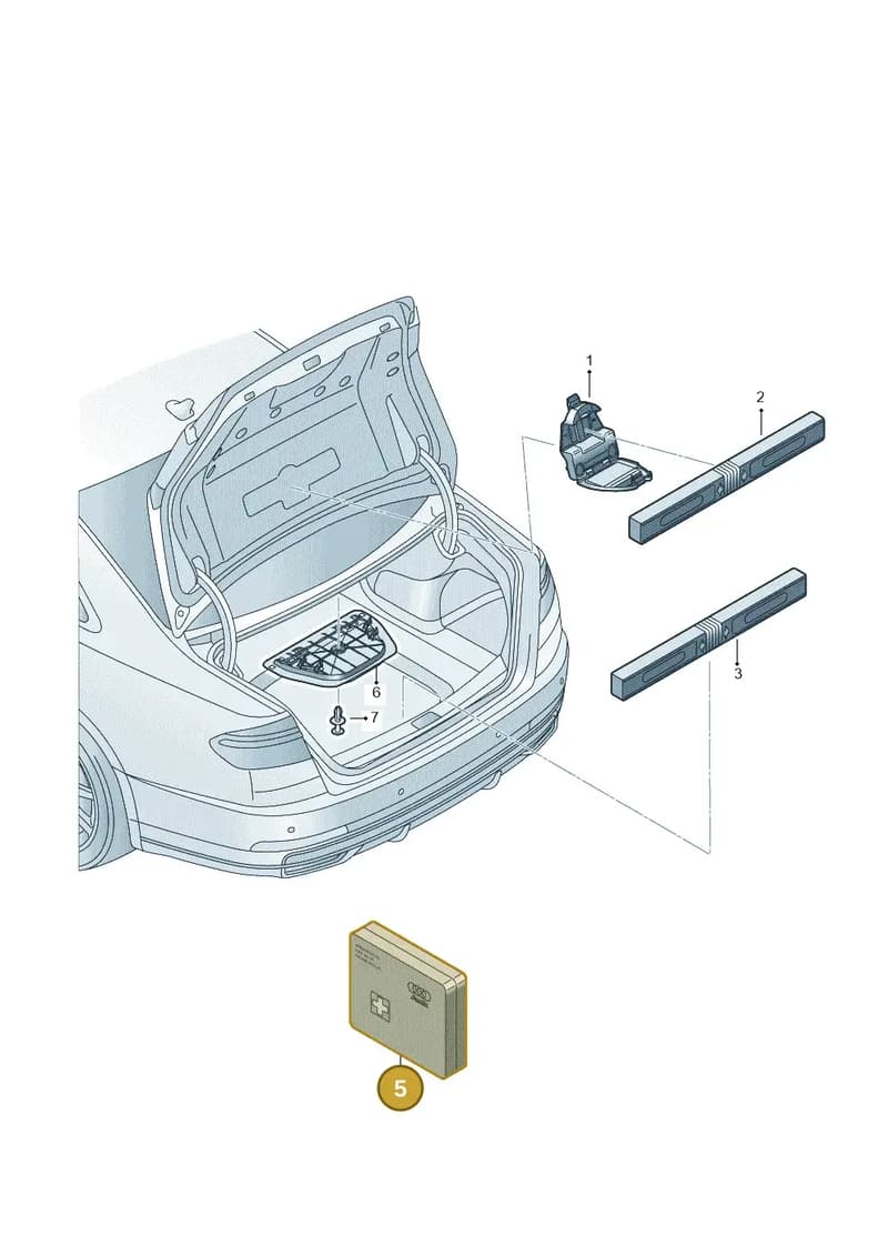 8W0860282G — Audi A8 (2017-2025) diagram 838860000, position 5