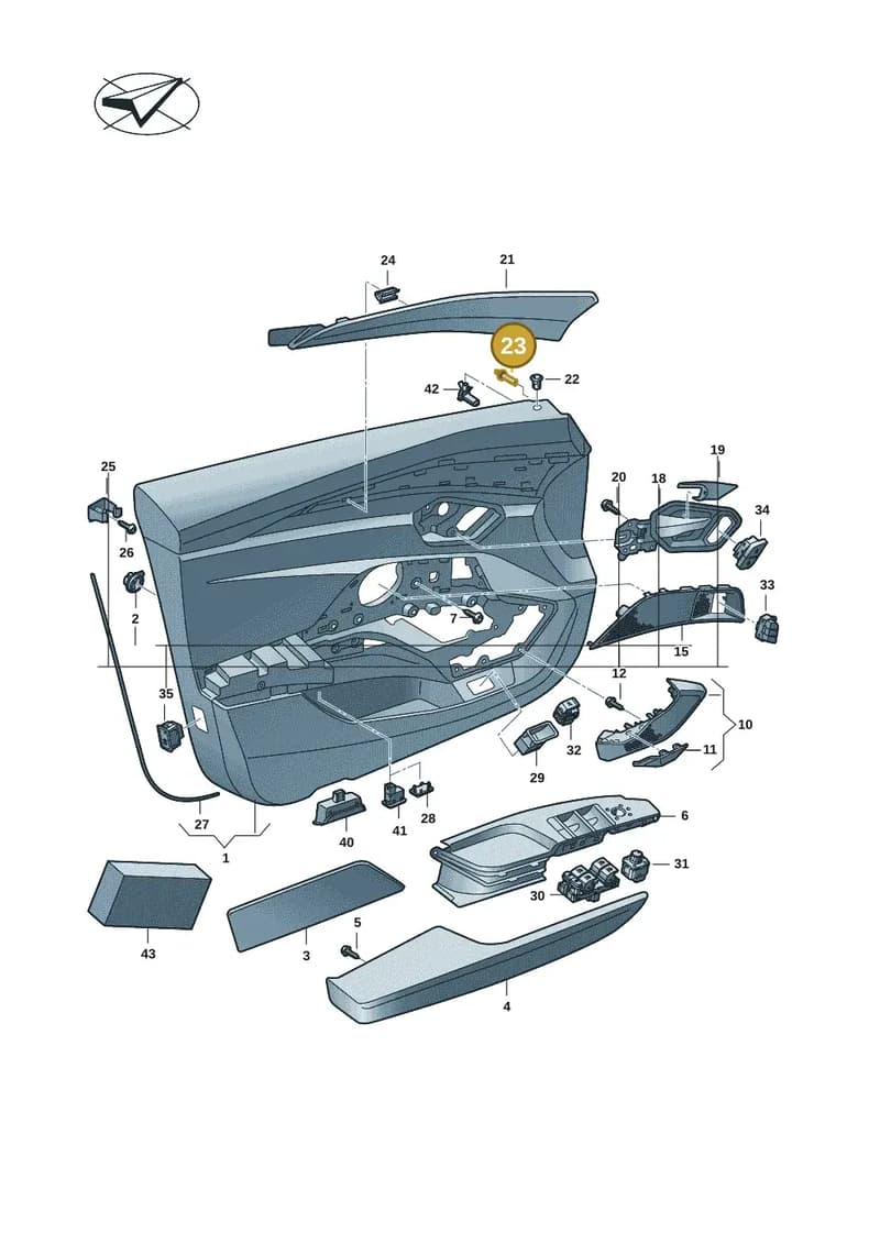 8W0860385A — Audi RS e-tron GT (2020-2025) diagram 4j1867000, position 23