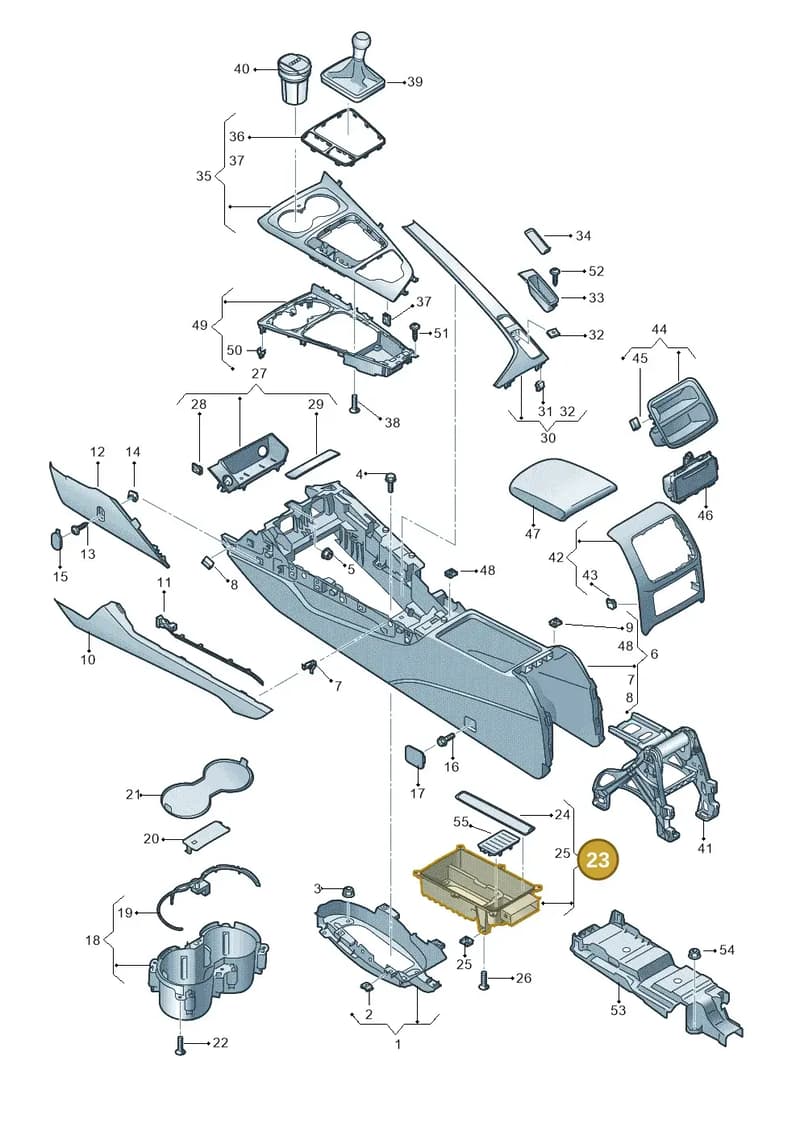 8W0864981E6PS — Audi RS4 Avant (2017-2025) diagram 849863500, position 23