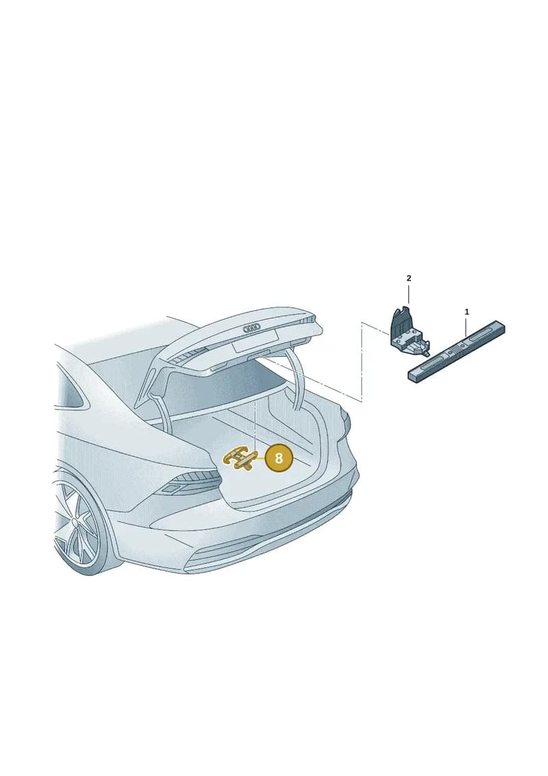 8W0867615A — Audi A7 (2021-) diagram 4kg860000, position 8