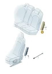 8W0880442F Audi Side Airbag Unit