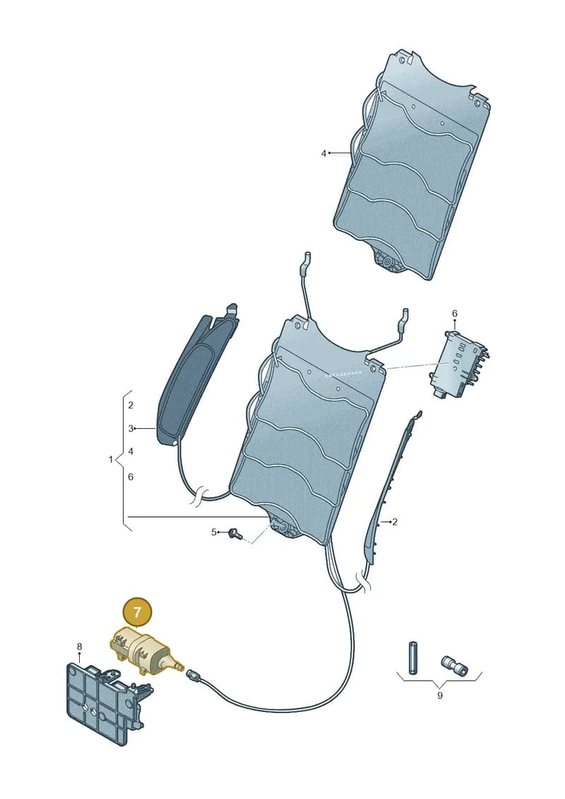 8W0881073 — Audi RS4 Avant (2017-2025) diagram 849959220, position 7
