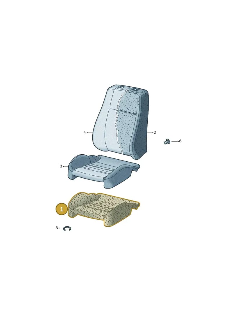 8W0881361A — Audi A5 Sportback (2016-2025) diagram 849881600, position 1