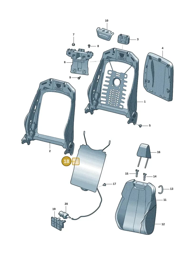 8W0881879G — Audi Q5 e-tron (2021-) diagram 89d881050, position 18