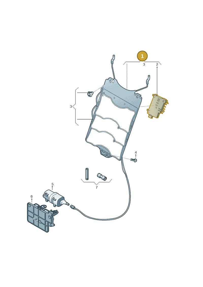 8W0881879G — Audi A3 Sportback (2019-2025) diagram 596959220, position 1