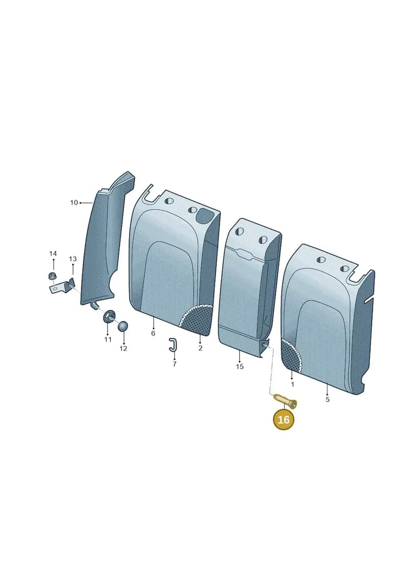 8W0885551 — Audi RS4 Avant (2017-2025) diagram 849885800, position 16