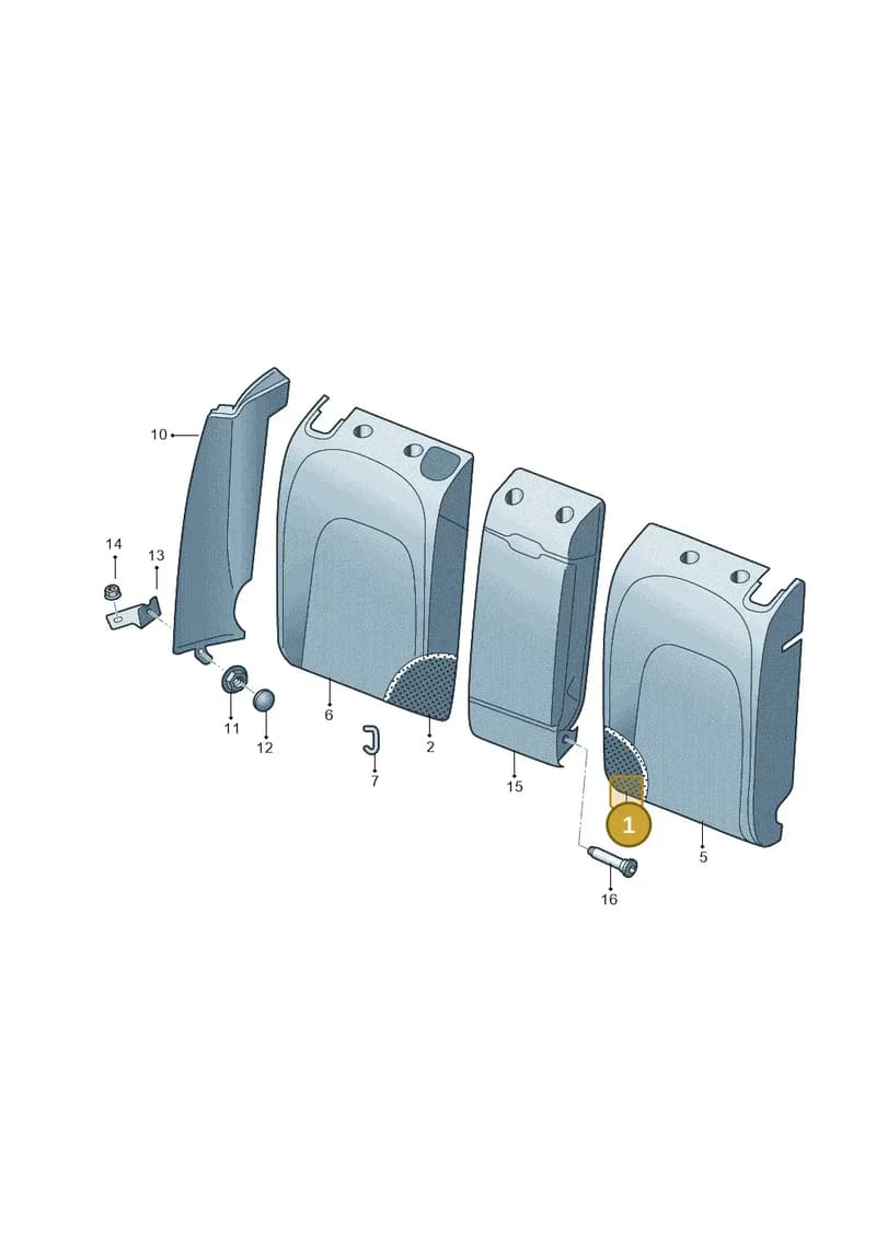 8W0885775A — Audi A5 Sportback (2016-2025) diagram 849885800, position 1