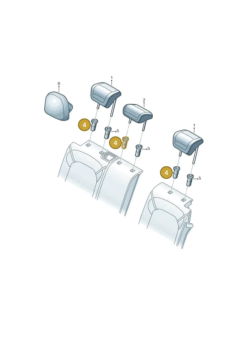 8W0886919P70 — Audi A5 Sportback (2016-2025) diagram 745885850, position 4