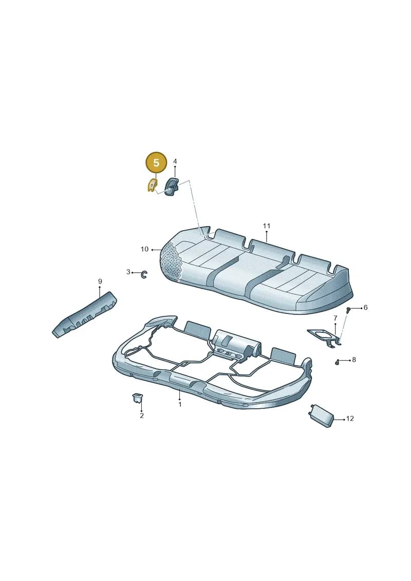 8W0887187P70 — Audi A6 L 2.0 (2018-) diagram 577885000, position 5