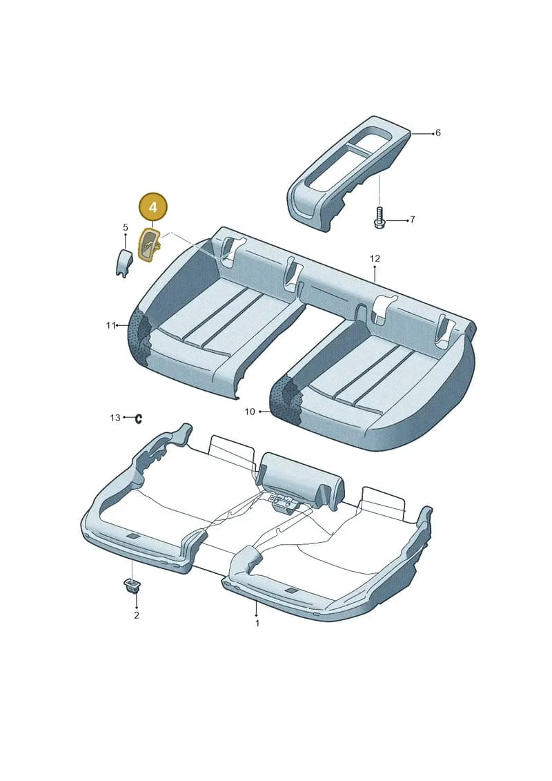 8W0887233B2ZR — Audi RS5 Sportback (2017-) diagram 897885100, position 4