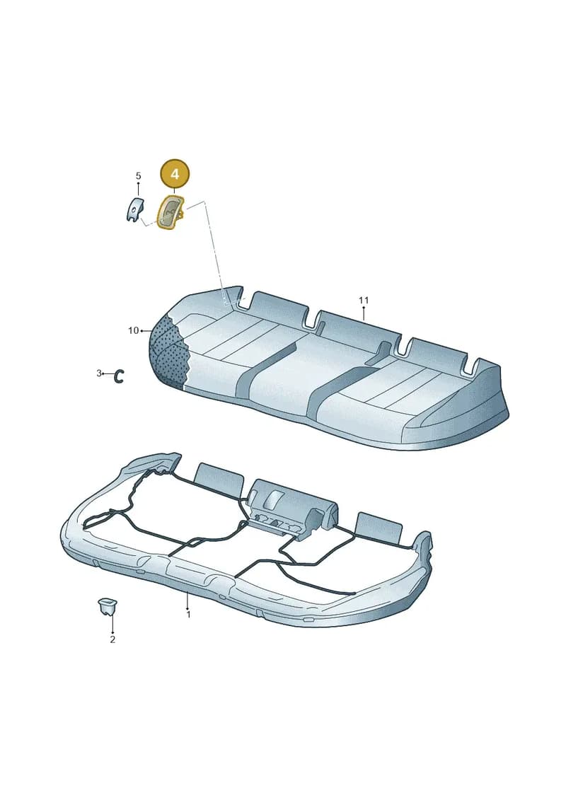 8W0887233BP70 — Audi A5 Sportback (2016-2025) diagram 849885200, position 4