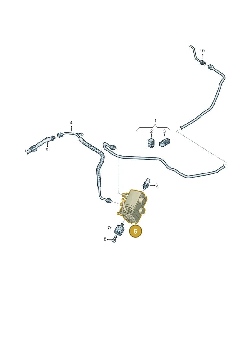 8W0906009G — Audi A5 Sportback (2016-2025) diagram 849201640, position 5