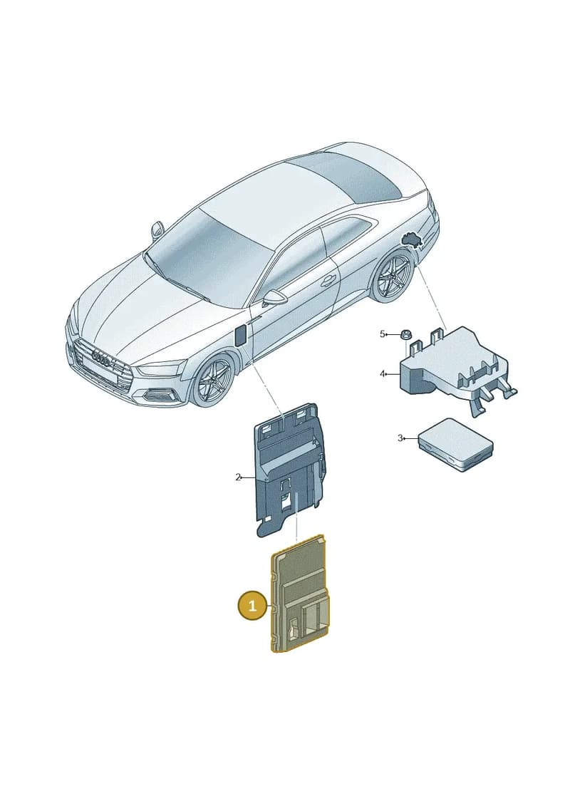 8W0907063CH — Audi RS5 Sportback (2017-2025) diagram 897907020, position 1