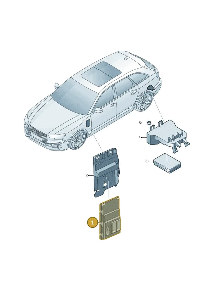 8W0907063CH — Audi RS4 Avant (2017-2025) diagram 438907020, position 1