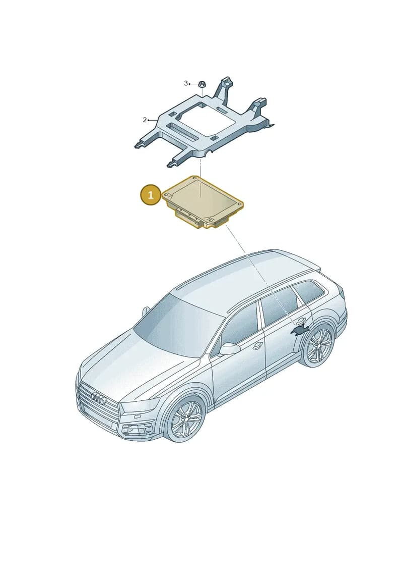 8W0907163A — Audi Q7 (2015-2025) diagram 859907250, position 1