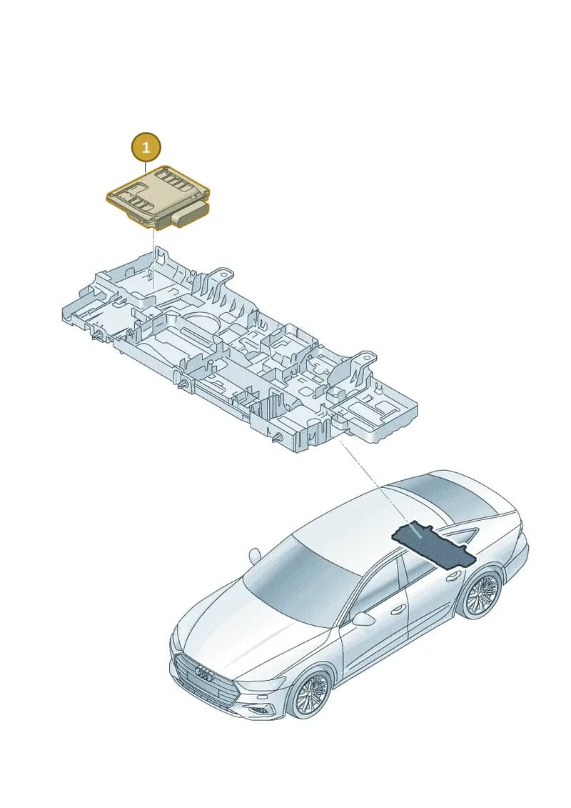 8W0907163B — Audi RS7 Sportback (2019-2025) diagram 435907250, position 1