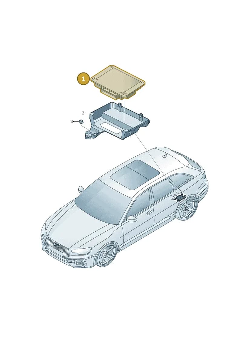8W0907163B — Audi RS4 Avant (2017-2025) diagram 438907250, position 1