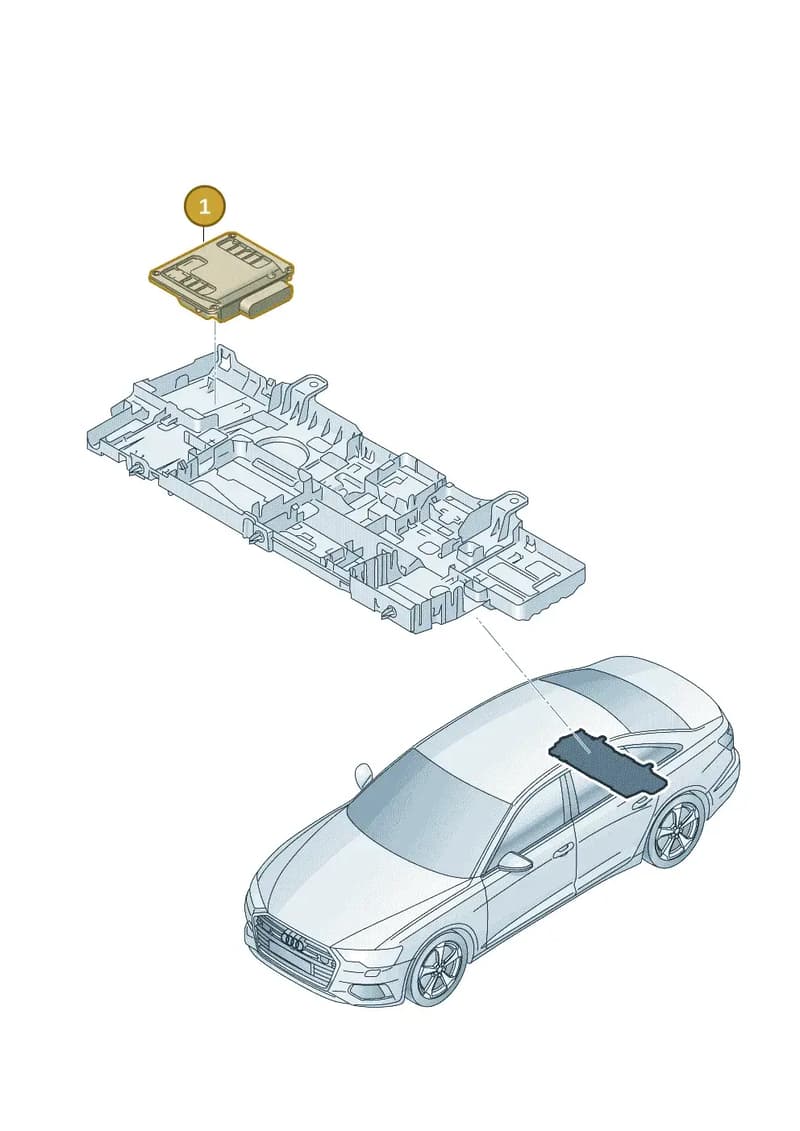 8W0907163B — Audi RS6 Avant (2019-2025) diagram 430907250, position 1