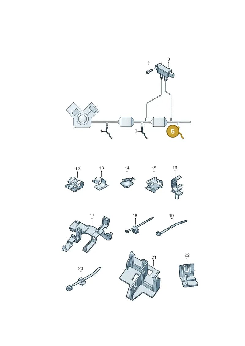 8W0907807BC — Audi A5 Cabriolet (2016-2025) diagram 848906004, position 5