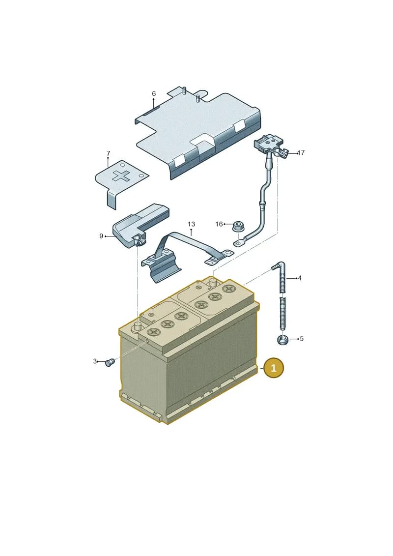 8W0915101A — Audi Q5 (2016-2025) diagram 896915000, position 1